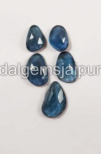 London Blue Topaz Rose Cut Slices
